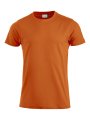 Heren T-shirt Clique Premium-T Diep Oranje